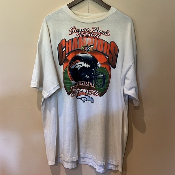 Denver broncos Super Bowl 32 1998 champions starter T-shirt in size adult XL - Picture 1 of 10
